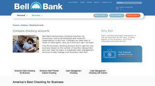 Business Checking Accounts - Bell Bank