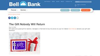 Answers to Common Gift Card Questions - Bell Bank