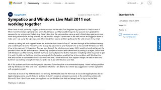 Sympatico and Windows Live Mail 2011 not working together ...