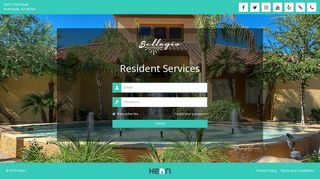 Bellagio Resident Services | Log In