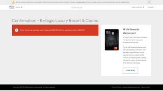 Confirmation - Bellagio Las Vegas - Bellagio Hotel & Casino