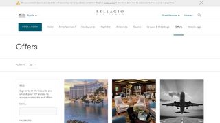 Las Vegas Hotel Deals & Promotions - Bellagio Hotel & Casino