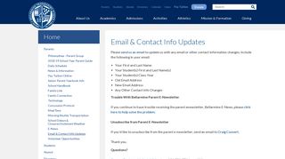 Email & Contact Info Updates > Bellarmine Preparatory School