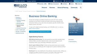 Online Banking for Businesses | Bellco Credit Union
