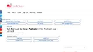 Belle Tire Credit Card Login Application | Belle Tire ... - Cardsolves.com