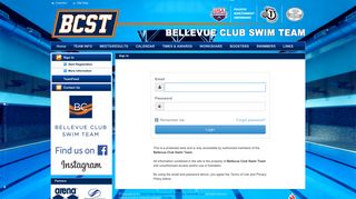Bellevue Club Swim Team : Sign In - TeamUnify