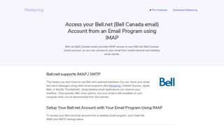 How to access your Bell.net (Bell Canada email) email account using ...