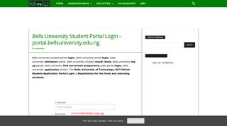 Bells University Student Portal Login - portal.bellsuniversity.edu.ng ...