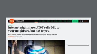 Internet nightmare: AT&T sells DSL to your neighbors, but not to you ...