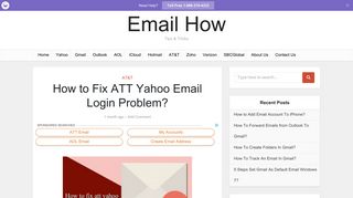 7 Steps To Fix AT&T Yahoo Email Login Issue | Recover AT&T Account