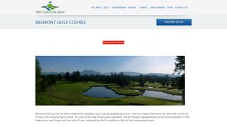 Belmont Golf Course - Come Play with Us - West Coast Golf Group