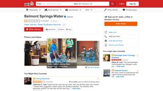 Belmont Springs Water - Water Delivery - Bloomfield, CT - Phone ...
