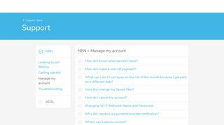 Manage your nbn account | Belong