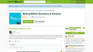 Belong Mobile Questions - ProductReview.com.au