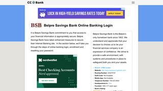 Belpre Savings Bank Online Banking Login - CC Bank