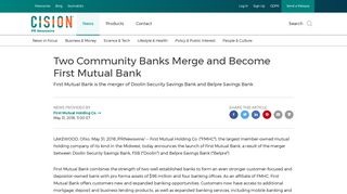 Two Community Banks Merge and Become First Mutual Bank