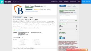 Belvoir Federal Credit Union Reviews - WalletHub