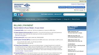 Billing | Payment | Brunswick Electric Membership Corporation