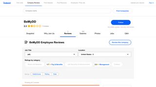 Working at BeMyDD: Employee Reviews | Indeed.com