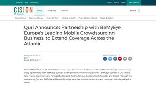Quri Announces Partnership with BeMyEye, Europe's Leading Mobile ...