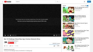 Ben 10 Challenge | Brand New App | Cartoon Network Africa - YouTube