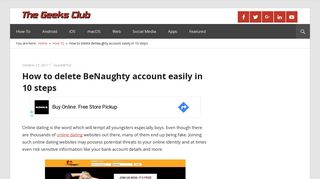 How To Delete Your Account From BeNaughty Online Dating Website