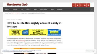 How To Delete Your Account From BeNaughty Online Dating Website