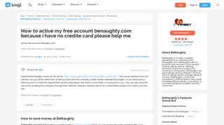 How to active my free account benaughty.com because i have no ...
