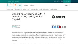 Benchling Announces $7M in New Funding Led by Thrive Capital