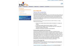 BenchMark KB - patent pending knowledge base - InterFix