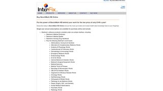 Buy BenchMark KB Online - InterFix