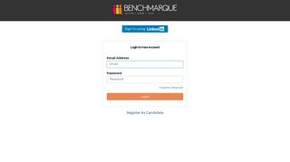 Login to your Account - BENCHMARQUE