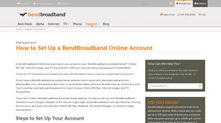 How to Set Up a BendBroadband Online Account | BendBroadband