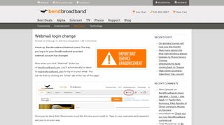 Webmail login change – BendBroadband Blog