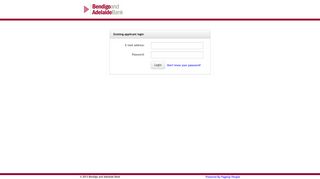 Applicant sign in - Bendigo Bank - PageUp
