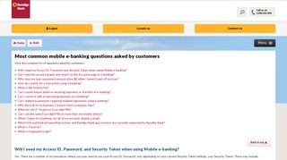 Most common mobile e-banking questions asked by customers ...