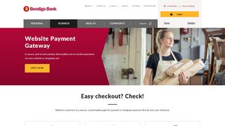 Website Payment Gateway - Business products | Bendigo Bank