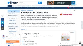 Bendigo Bank credit cards - Full reviews and compare | finder.com.au
