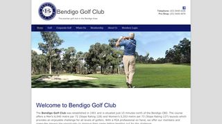 The premier golf club in the Bendigo Area - Bendigo Golf Club
