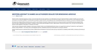 western aircraft is named an authorized dealer for bendixking aerovue
