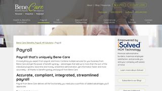 Payroll | Bene-Care | Benefits, Payroll, HR Solutions
