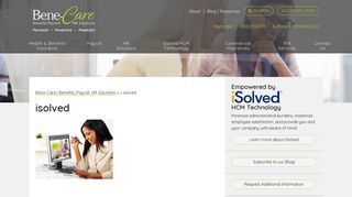 isolved | Bene-Care | Benefits, Payroll, HR Solutions