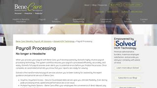 Payroll Processing | Bene-Care | Benefits, Payroll, HR Solutions