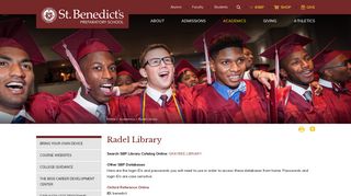Radel Library - St. Benedict's Prep