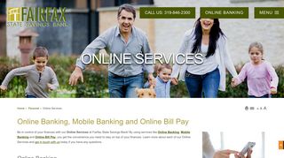 Online Banking & Online Services- Fairfax State Savings Bank -