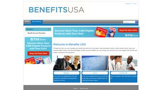 Benefits USA > My Accounts > Benefit Account Summary