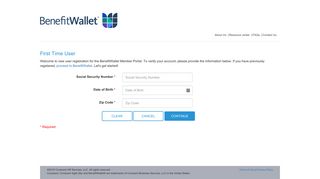 BenefitWallet - First Time User