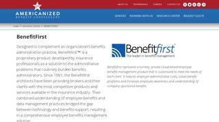BenefitFirst - Americanized Benefit Consultants