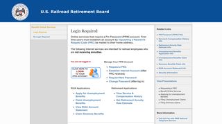 Login Required - Railroad Retirement Board