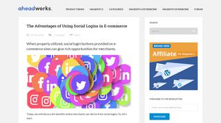 The Advantages of Using Social Logins in E-commerce